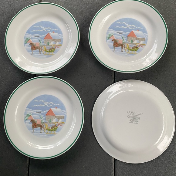 4 Corelle 7.25” Country Memories Plates - Picture 7 of 10